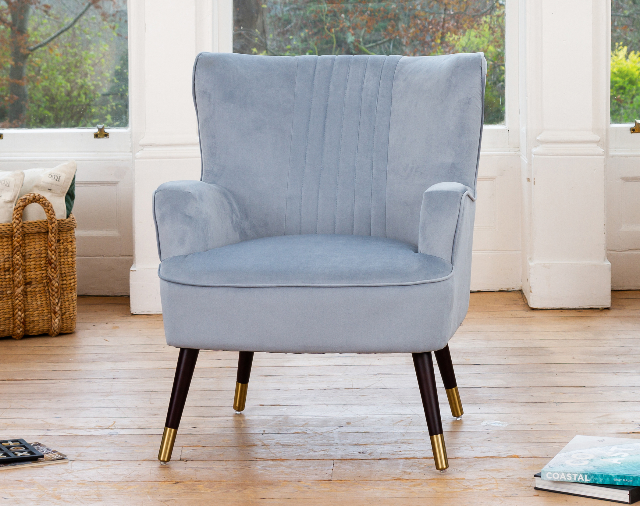 Baby blue accent chair hotsell